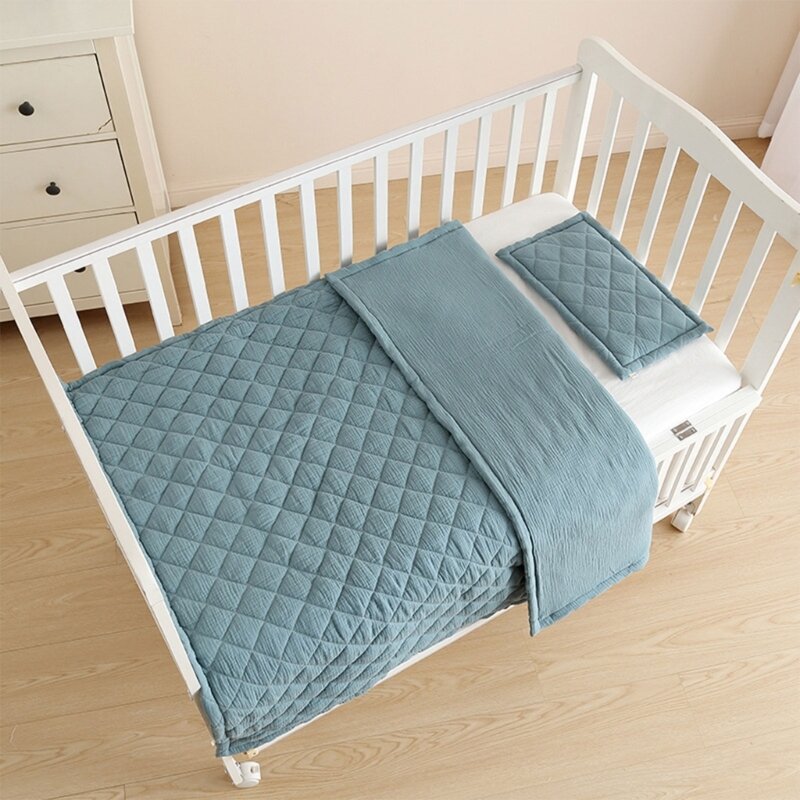 Хлопковое детское одеяло, стильное и функциональное одеяло для новорожденных для всех возрастов D7WF