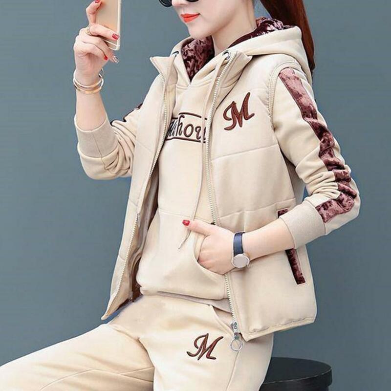 Women Tracksuit Autumn and Winter Pullovers Sweatshirts Jogging Suit Casual Long Pants Sports Suit Women Three Piece Outfits 202