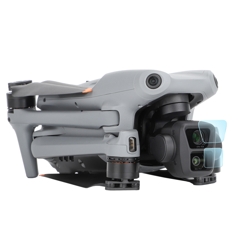 2 zestaw obiektywów szkło hartowane filmy Film ochronny 9H HD Anti-scratch obiektyw pokrowiec ochronny na DJI Air 3 akcesoria do dronów