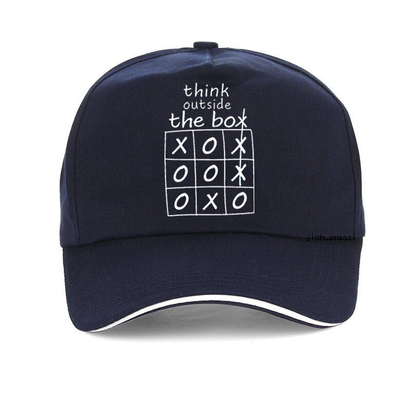 Think Outside The Box Print Men golf hat Casual Top Quality Printing Men baseball cap Cool Summer Snapback hats gorras