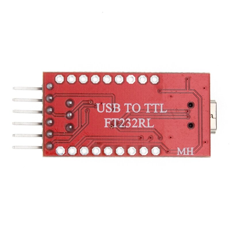 USB para Módulo Adaptador Serial, Cabo de Download, FT232RL, FT232, TTL, 5V, 3.3V, 2Pcs