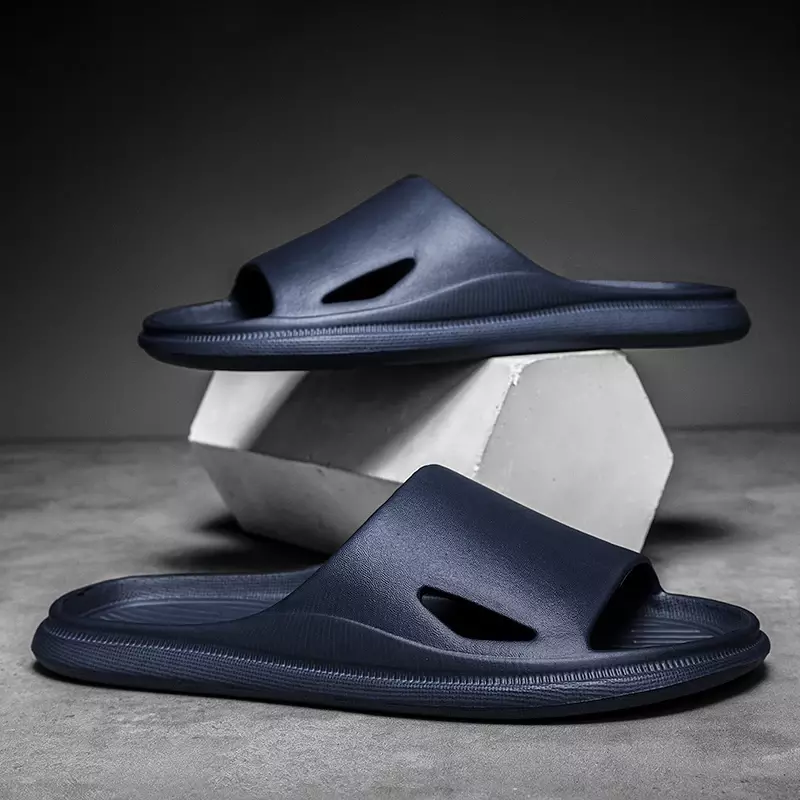 2024 New Trend Men's Slippers for Summer Wear Non-slip and Comfortable Lazy Flip-Flops Fashion Outdoor Two-Wear Slippers