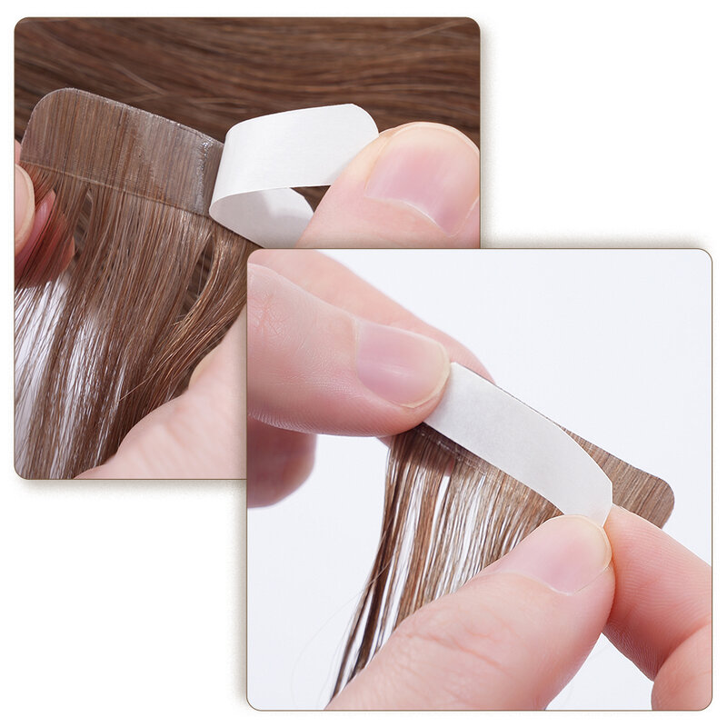 100pcs selotip mengganti pita tua dari pita ekstensi rambut manusia