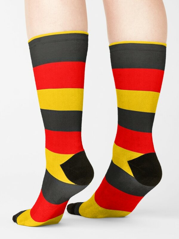 Calcetines estéticos con bandera de Alemania para mujer, medias masculinas a la moda de Año Nuevo