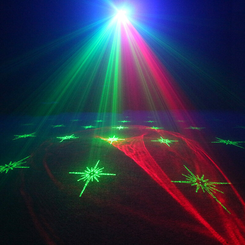 ESHINY R & G الليزر حلم أورورا 60 أنماط العارض DJ ديسكو ضوء حفلة RGB عمود إضاءة LED غرفة الرقص عيد ميلاد المرحلة تأثير USB F5N6
