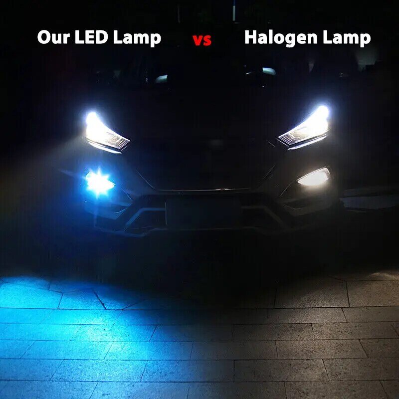 Bombillas de luz LED antiniebla para conducción, reemplazo brillante H10 9140 9145, 8000K, color azul hielo, 2 uds.