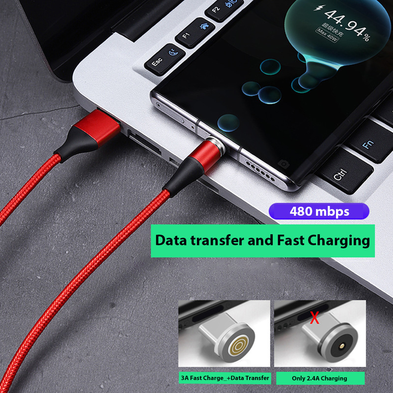 5A แม่เหล็ก USB Type C สาย SFC สำหรับ Huawei 3A Fast Charge สำหรับ iPhone Xiaomi Samsung OPPO Microusb แม่เหล็ก USB สายสำหรับ Android