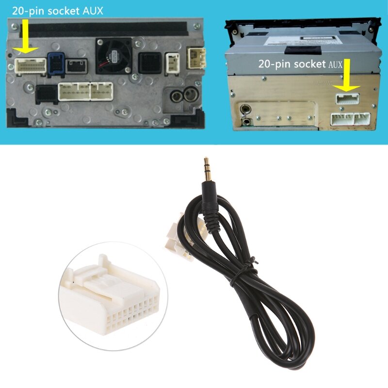 3,5 mm AUX- oder Radio-Stecker-Schnittstelle, MP3-Player, Telefon-Adapterkabel für Dropship