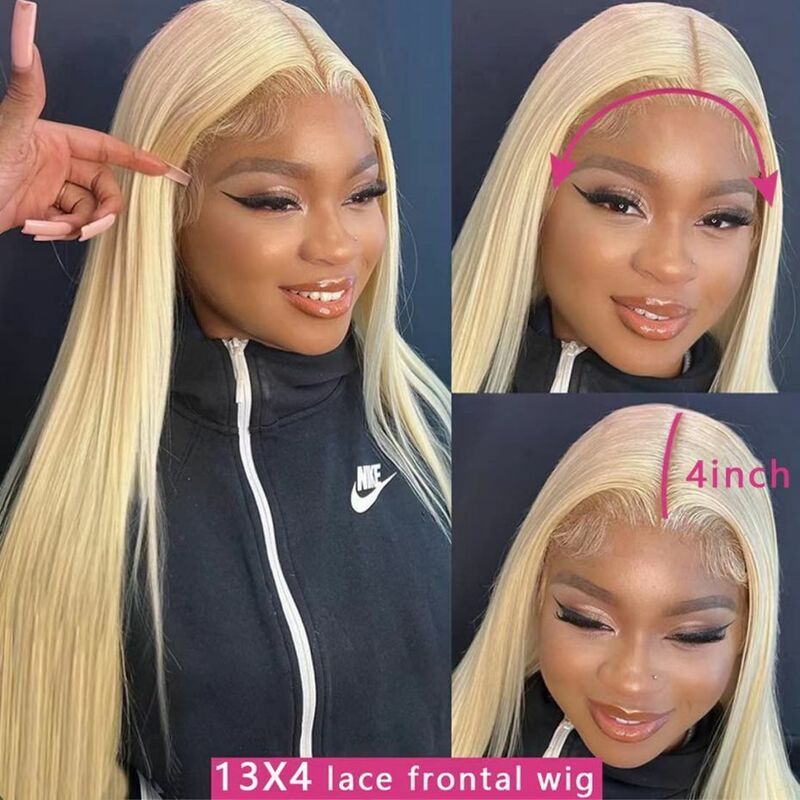 613 Colored Honey Blonde 13x6 Lace Frontal Wigs 13x4 Straight Lace Front Human Hair Wig For Women Brazilian Lace Closure Wig