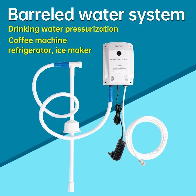 SEAFLO-dispensador de agua potable portátil para nevera, sistema de bomba de agua, botella de 5 galones, RV, grifo de máquina de hielo