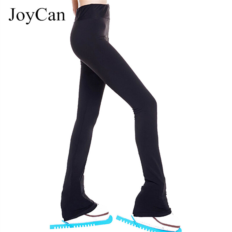 JoyCan Ice Figure  Skating  Pants Girls Black Training Practice Fleece Skiing Leggings Customized