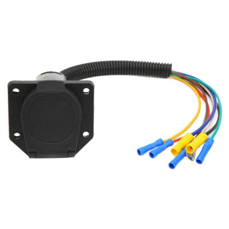 Adaptador de arnés de cableado para remolque de vehículo, conexión sin problemas, Plug and Play, conector impermeable de 7 pines