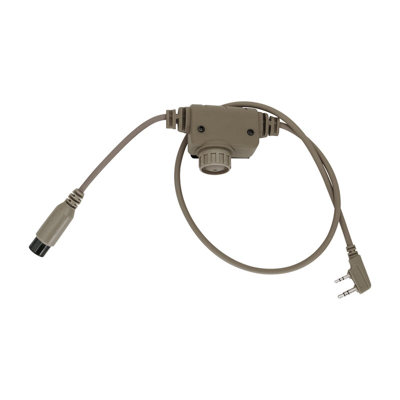 Compatibel Met Standaard 7.0Mm Jack Tactische Headset Compatibel Met Baofeng UV-3R UV-5R Walkie-Talkie, kenwood U94 Ptt Adapter