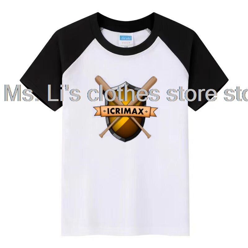 Icrimax Merch 남녀공용 코튼 티셔츠, 재미있는 상의, 2024 신상, 핫 세일