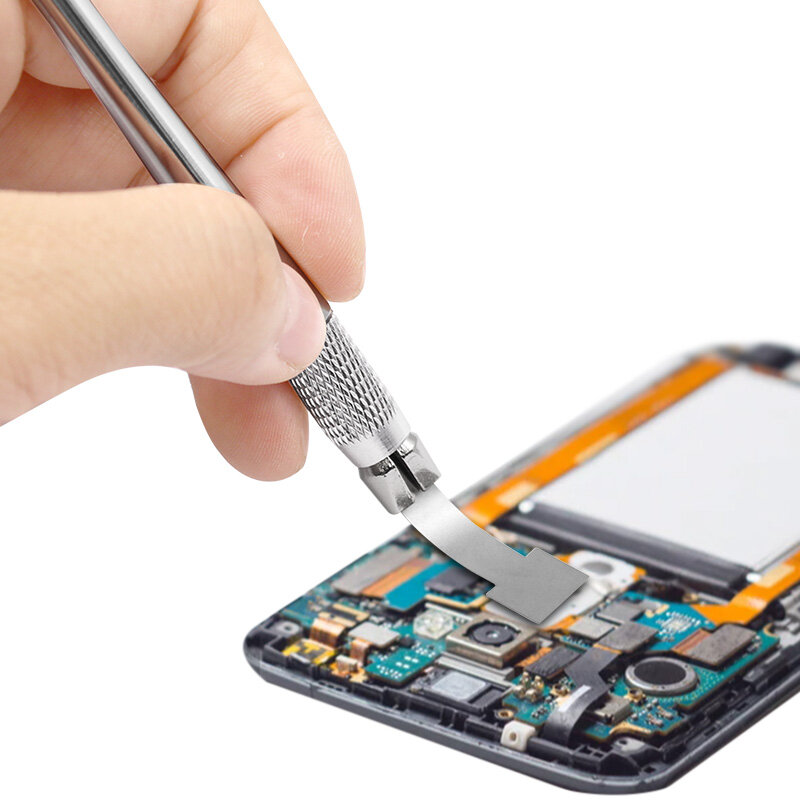 1 Set Alat Pembuka Pry Pisau Pembongkaran CPU Mencongkel Kit Linggis Logam untuk Memperbaiki Peralatan Tangan BGA Chip IC Komputer Ponsel