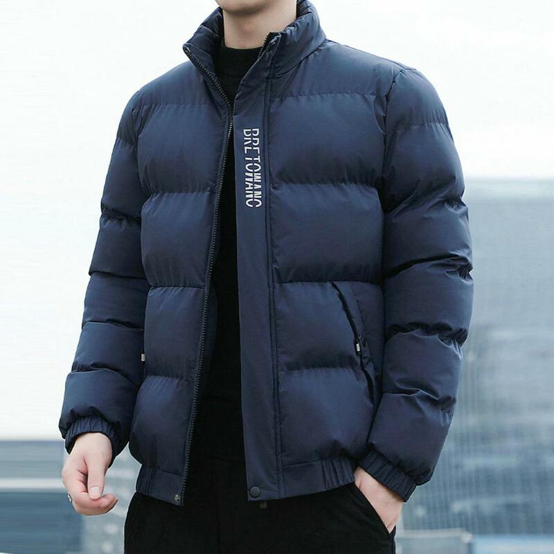 남성용 겨울 재킷 패션 프린트 따뜻한 남성 코트, 편안한 스타일리시 캐주얼 디자인 아우터 코트, 남성 액세서리
