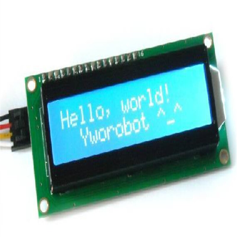 โมดูล LCD สีน้ำเงินสำหรับไฟล์ห้องสมุด, IIC, I2C, 1602, น้ำเงิน