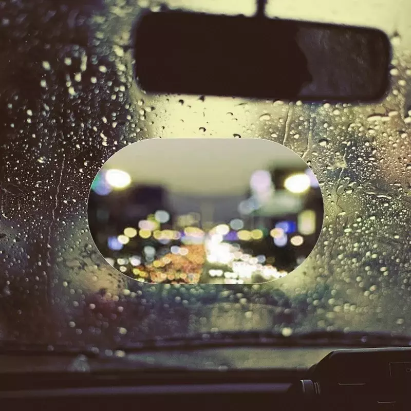 2pcs Universal Anti-Fog Anti-glare Rainproof Car Tuning Rearview Mirror Trim Film Cover Exterior Parts Car Glass Accessories