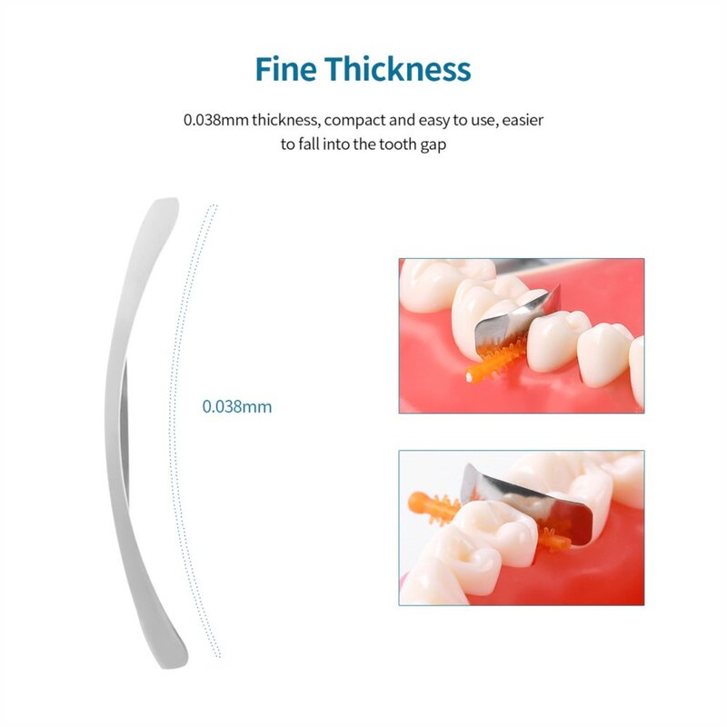 Azdent Dental Sectionele Matrix Voorgevormd Systeem Metalen Tandheelkunde Hars Vastklemmen Scheiden Ring Autoclaveerbaar