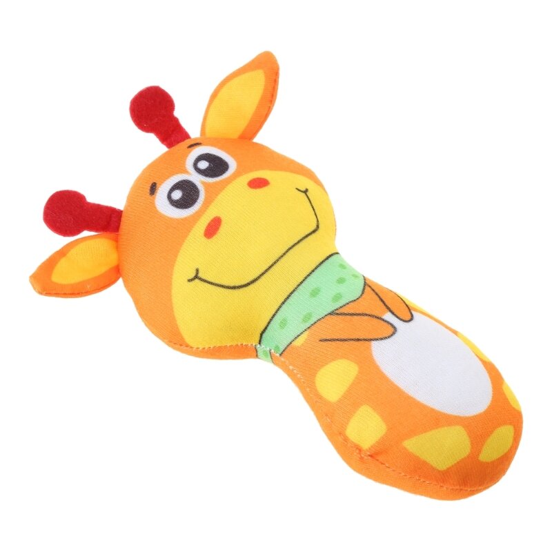Desenhos animados Animal brinquedo de pelúcia para bebês apaziguar chocalho Cartoon pelúcia brinquedo de pelúcia