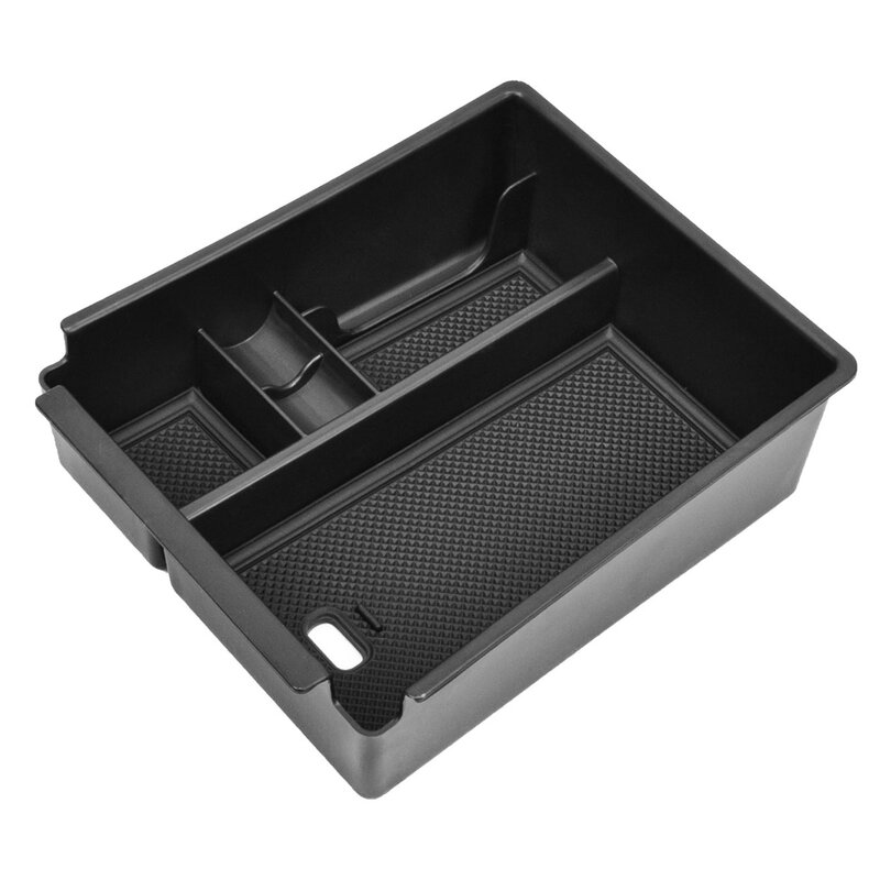 Car Center Console Armrest Storage Box Organizer Tray Black Fit for Hyundai Tucson Santa Cruz 2022 New