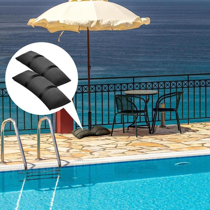 Sacos de arena con barrera de agua, Canopy para equilibrio, Base de sombrilla, pesas rellenables para exteriores, Patio y piscina