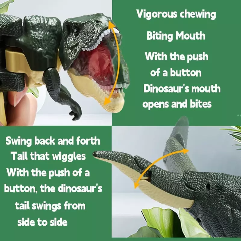 Kreatives handbetrieb enes Dinosauriers pielzeug für Kinder Teleskop Frühling Dino Zappeln Dekompression schwingen lustige Kinder Geschenk