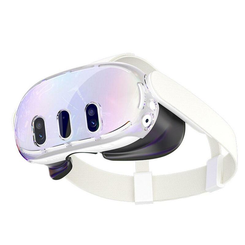 Защитный чехол с гальваническим покрытием для гарнитуры Meta Quest 3 VR, защита от царапин, кожа для очков Oculus Quest 3