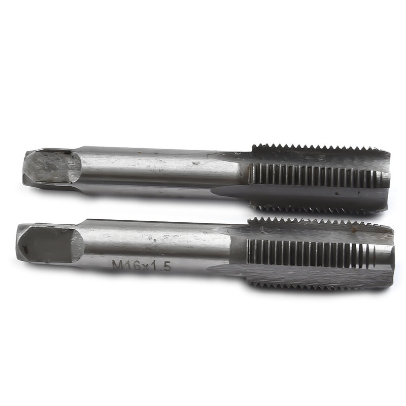 1Pair Hand Taps Right Hand Machine Straight Fluted Fine Thread Metric Connector High Speed Steel Hand Taps Tools Accessories