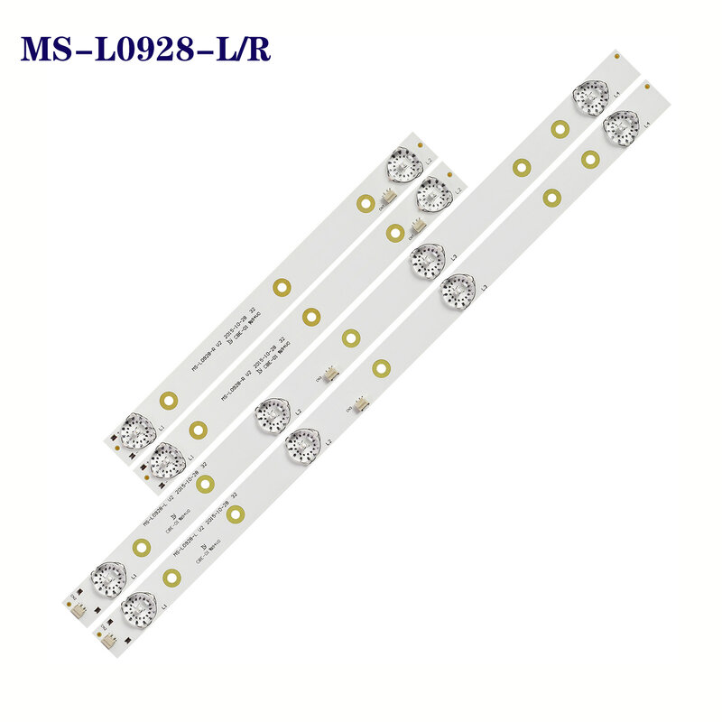 Tira de retroiluminação LED, 32 ", 32LED38P, AKTV3221, JS-D-JP3220-041EC, MS-L0928-L, MS-L0928-R, E32F2000, D32-0A35