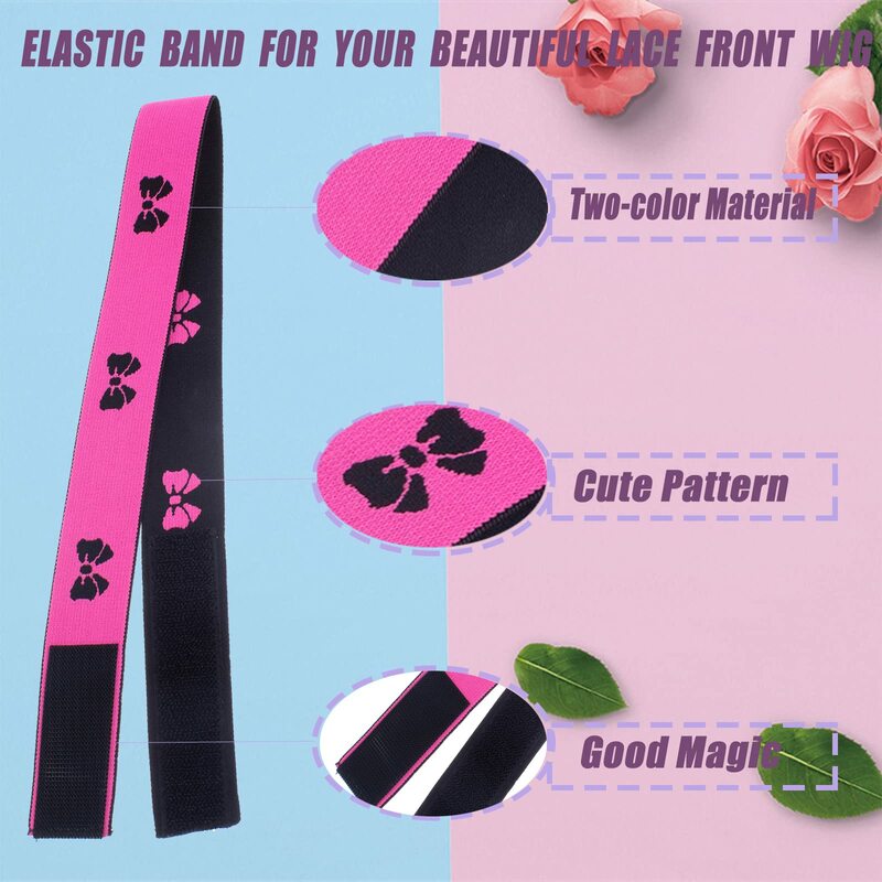 Elastic Band for Wig Edges Wrap Wig Band Lace Melting Band to Lay Edges Baby Hair Edge Adjustable Wig Melt Bands Wholesale