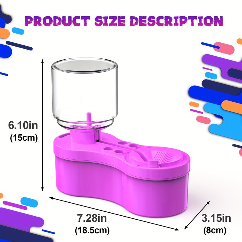 Nuovo detergente per pennelli con pulsante di scarico circolazione automatica dell'acqua pennello per la pulizia della macchina per la pulizia del secchio strumenti artistici