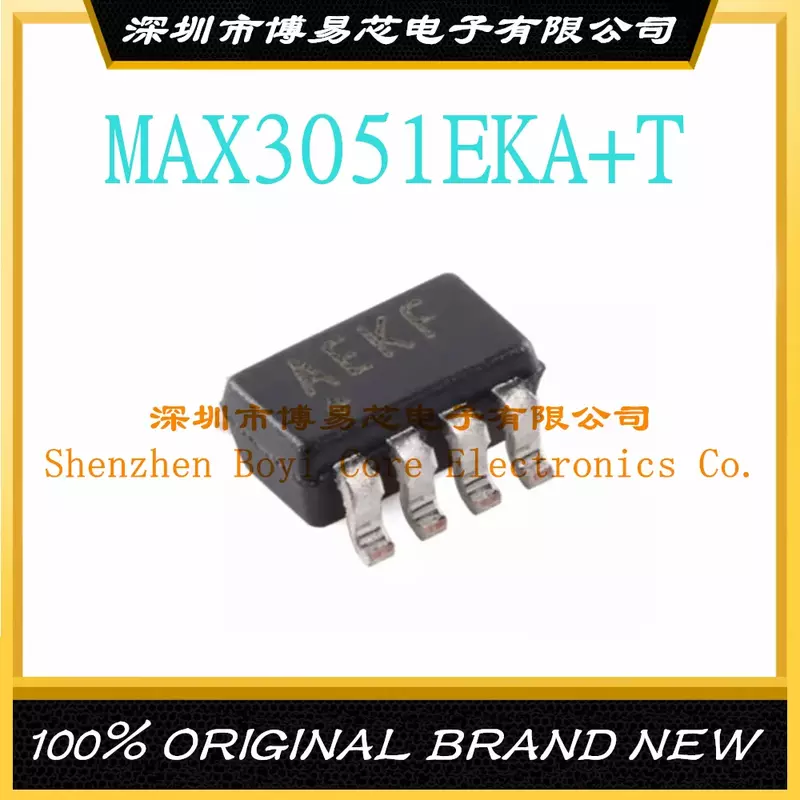 MAX3051EKA + T SOT-23-8 asli 3.3V 1Mbps arus rendah dapat transceiver chip