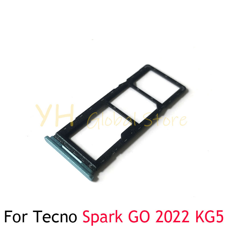 Для Tecno Spark GO 2020 2021 2022 2023 KG5 KE5S BF7 лоток со слотом для сим-карты держатель Sim-карты Запасные части