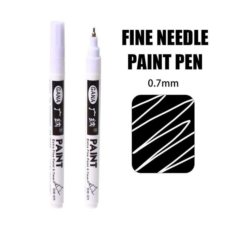 0.7mm farba wodoodporna długopis bardzo cienkie punkt Marker do malowania nietoksycznego Marker permanentny sztuka DIY dla kart plakaty nietoksyczne