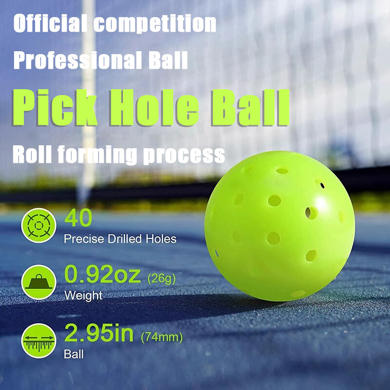 Bola de recogida de 40 agujeros, Bola de recogida de moldeo por inyección rotacional de 74Mm, accesorios para deportes al aire libre