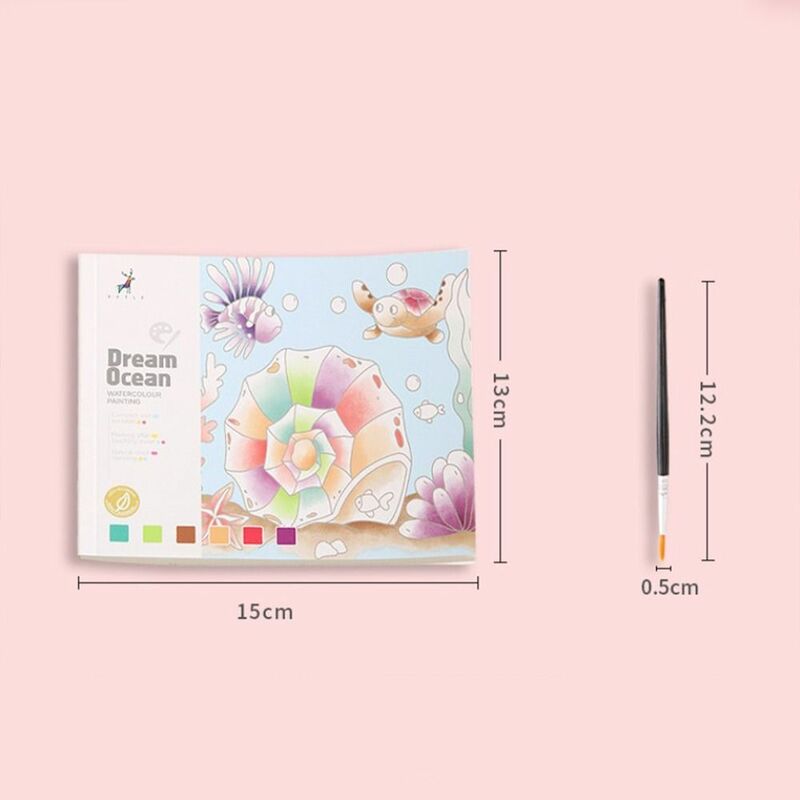 Gouache Art Set Painting Supplies Drawing Book Blank Doodle Book Set Watercolor Paper Coloring Books With Paint and Brush