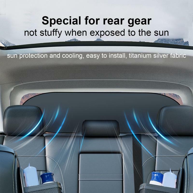 Car Rear Sunshade Back Window Visor Magnet Design Sun Shade For Car Window Rear Window Screen Sun Shade Back Window Visor For