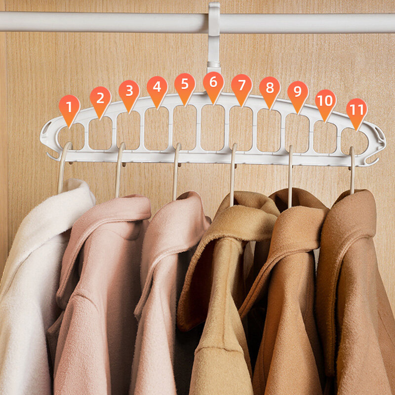 Neue Kleiderbügel Closet Organizer Platzsparende Kleiderbügel Multi-port Kleidung Rack Kunststoff Schal Lagerung kleiderbügel für kleidung