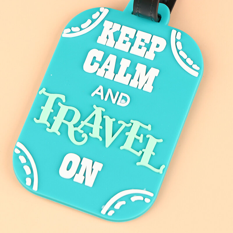 Cute Luggage Tag Creative Corgi &Cat Suitcase Silicon Portable Travel Label Holder Bag