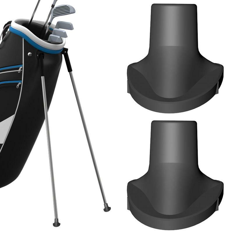 Remplacement professionnel des pieds du sac de golf, support en caoutchouc, accessoires de sac de golf, haute qualité, 2 pièces