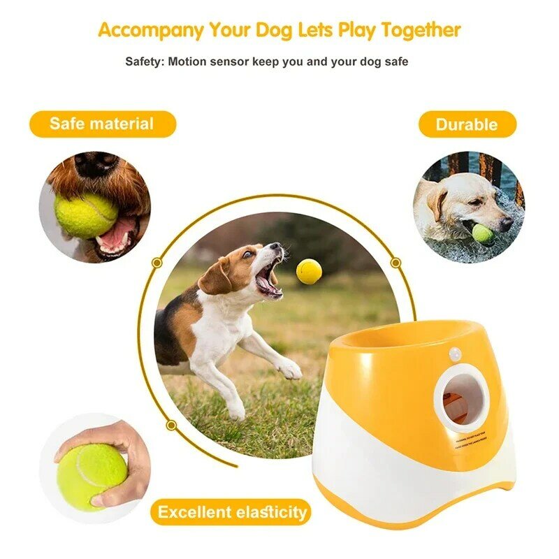 Catapult untuk anjing bola peluncur anjing peluncur tenis mainan lompat Pitbull mainan mesin tenis melempar otomatis hewan peliharaan