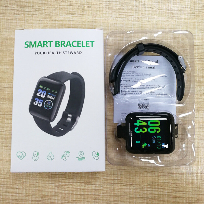 Children's Smart Digital Connected Watch With Call Reminder Step Count Heart Rate Monitoring For Children Men Women Watch Hours