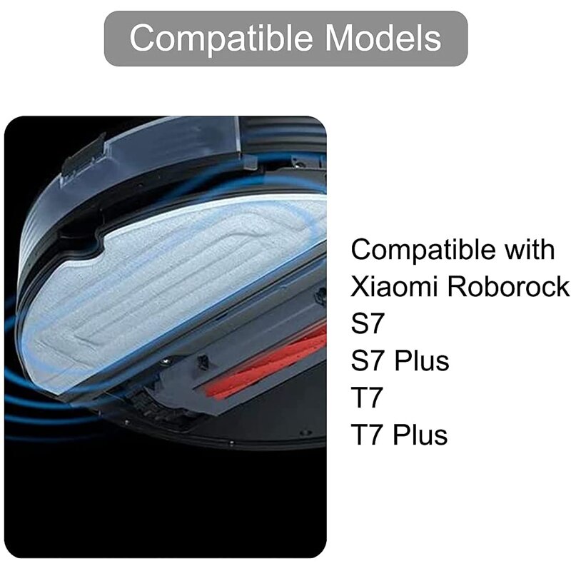 Promotie! Accessoires Kit Voor Roborock S7 S7 Plus T 7 S T 7 S Plus Robot Stofzuiger Met Hoofdborstel Dweil Pads Hepa Filters