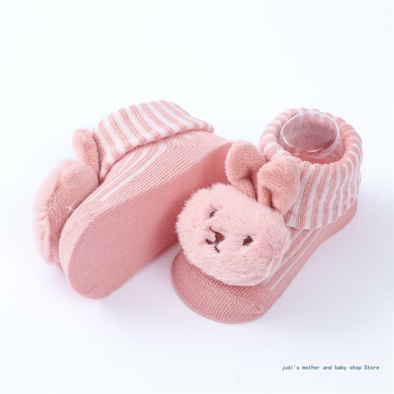 67JC Conjunto 3 pares meias malha para bonecas adoráveis ​​para bebês, essenciais para meninos e meninas