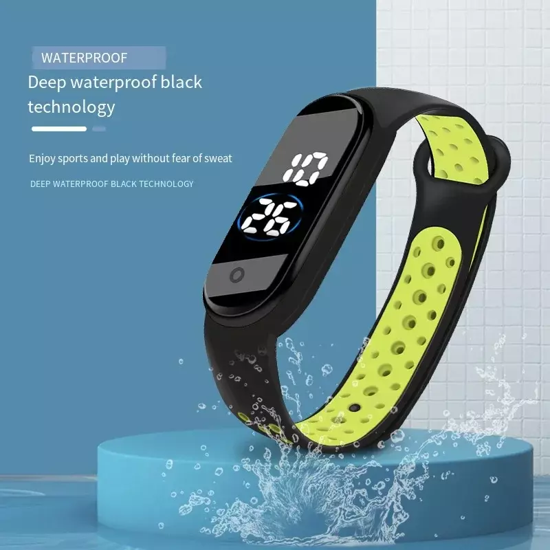 LED Digitaluhr Mode Sport uhr für Kinder Kinder wasserdicht ultraleichte Silikon armband Teen Jungen Mädchen Armbanduhr Unisex