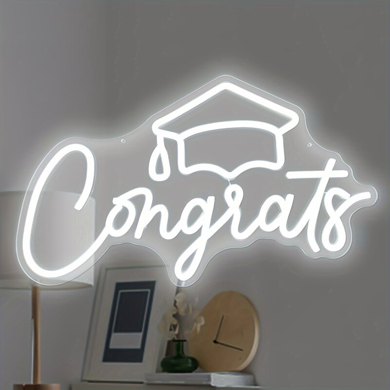Glückwünsche Abschluss Leucht reklame Licht, feiern Abschluss Neon Wand schild Geschenk, USB angetrieben Nachtlicht