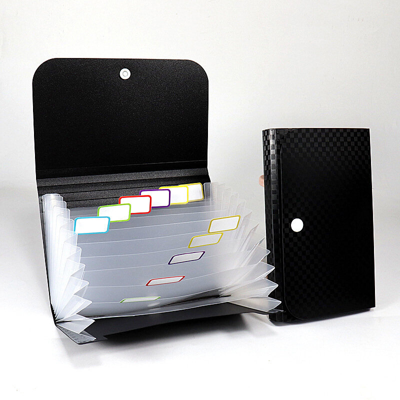 7-warstwowa 13-warstwowa walizka na dokumenty wodoodporna z samoprzylepnymi zakładkami indeksu mały plik portfel paragon Folder A6 akordeon Folder