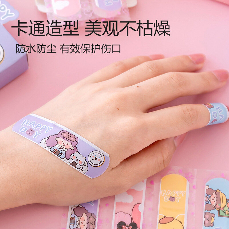 20pcs/box Patch Breathable Cartoon Band Aid Finger Hand Skin Wound Plaster Children Kids First Aid Kits Adhesive Bandages Strip