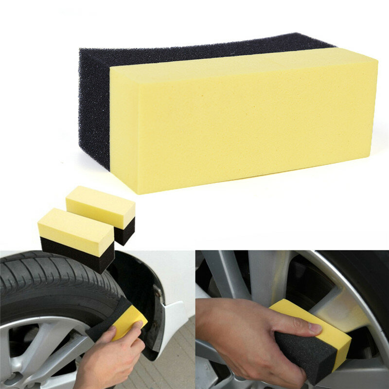 Auto Wheels Brush Sponge Tools Applicator Special For Tire Hub Cleaning